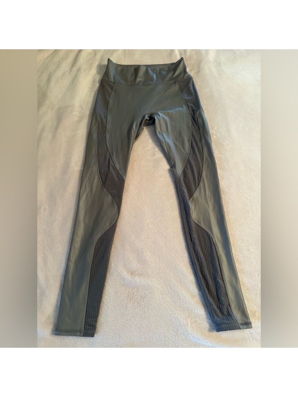 Fabletics Motion365+ Contour High-Waisted Leggings in the “Gunmetal-Grey Sine”